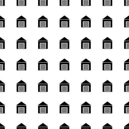 Vector seamless pattern. Tiling ornament. Endless texture.  Seamless monochrome background on white.のイラスト素材