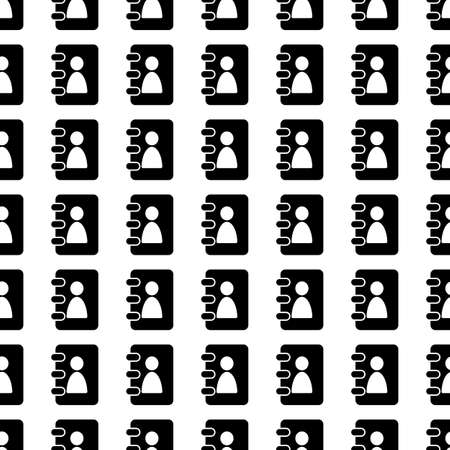 Vector seamless pattern. Tiling ornament. Endless texture.  Seamless monochrome background on white.のイラスト素材