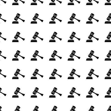 Vector seamless pattern. Tiling ornament. Endless texture.  Seamless monochrome background on white.のイラスト素材