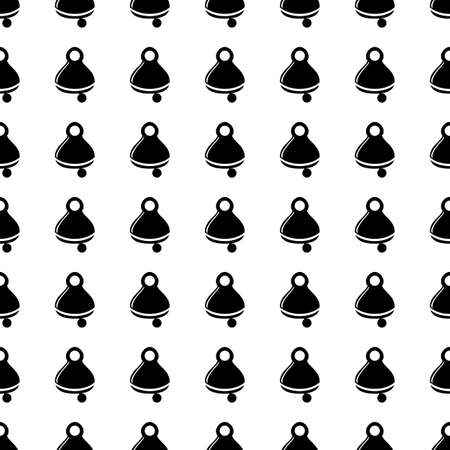 Vector seamless pattern. Tiling ornament. Endless texture.  Seamless monochrome background on white.のイラスト素材