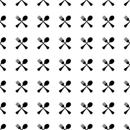 Vector seamless pattern. Tiling ornament. Endless texture.  Seamless monochrome background on white.のイラスト素材