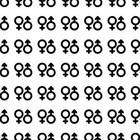 Vector seamless pattern. Tiling ornament. Endless texture.  Seamless monochrome background on white.のイラスト素材