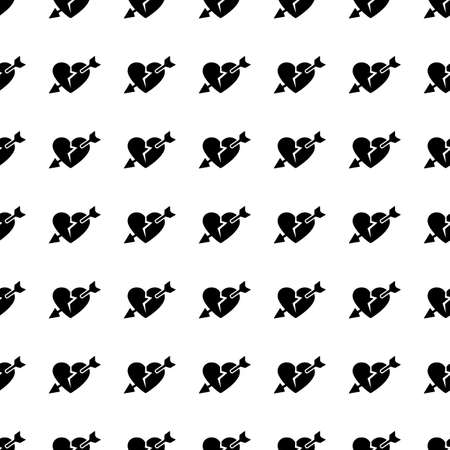 Vector seamless pattern. Tiling ornament. Endless texture.  Seamless monochrome background on white.のイラスト素材