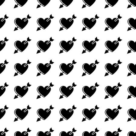 Vector seamless pattern. Tiling ornament. Endless texture.  Seamless monochrome background on white.のイラスト素材