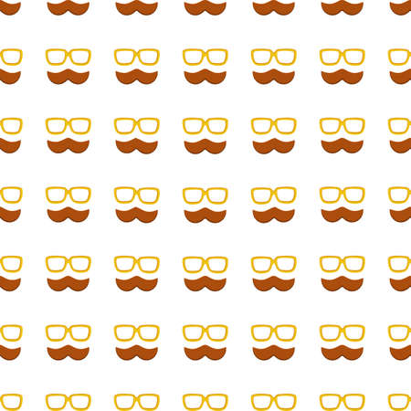 icon seamless pattern, tiling ornament on white.のイラスト素材