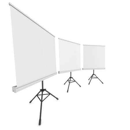 Blank Roll Up Expo Banner Stand on Tripodの写真素材