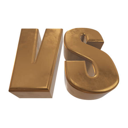 Versus. VS Letters 3Dの写真素材