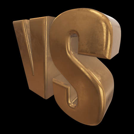 Versus Logo. VS Letters 3Dの写真素材