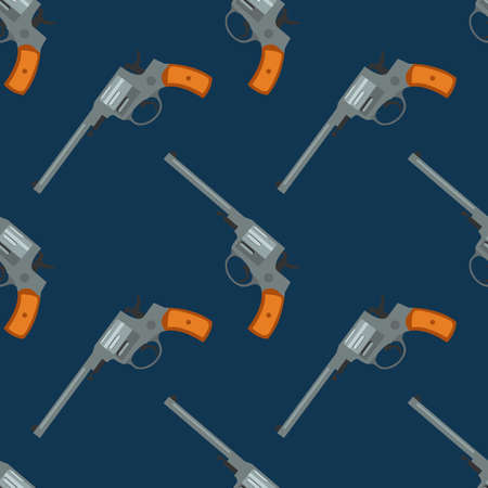 Pistol handgun security and military weaponのイラスト素材