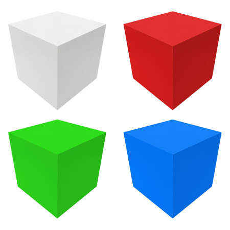 Boxes isolated on whiteのイラスト素材