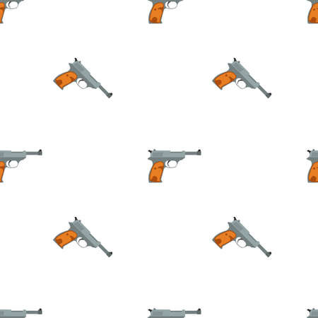 Pistol handgun security and military weaponのイラスト素材