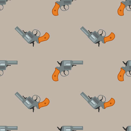 Pistol handgun security and military weaponのイラスト素材
