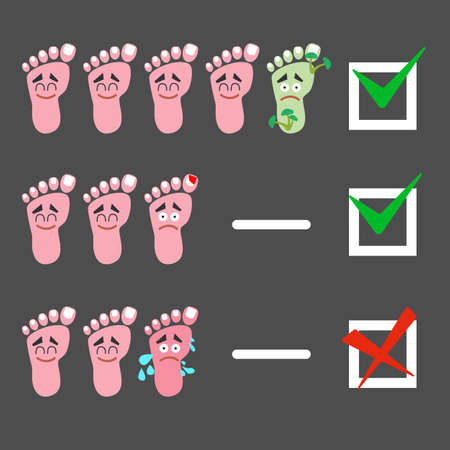 Foot podiatry medical concept.のイラスト素材