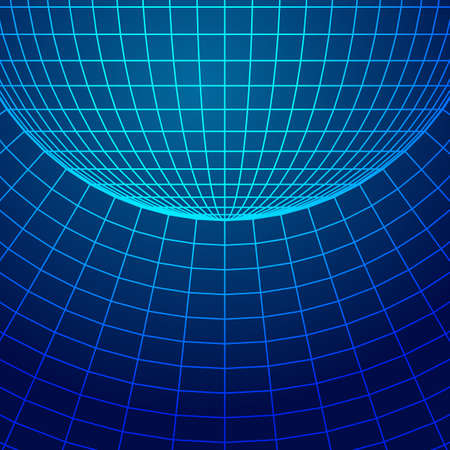 Abstract wireframe sphereのイラスト素材