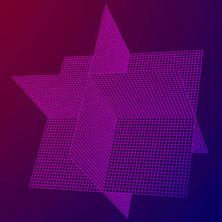 Digital plain axis visualization.のイラスト素材