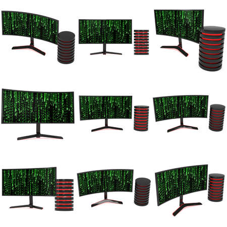 Black LCD tv screen