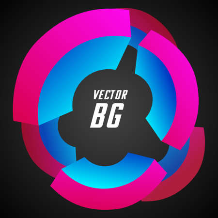 Abstract technology round backgroundのイラスト素材