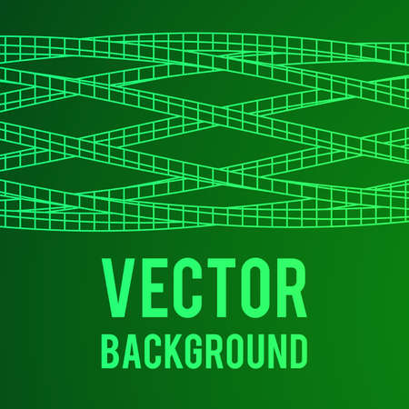 Low poly wireframe mesh background.のイラスト素材