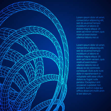 Low poly vein or wire wireframe mesh background.のイラスト素材