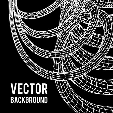 Low poly vein or wire wireframe mesh background.のイラスト素材