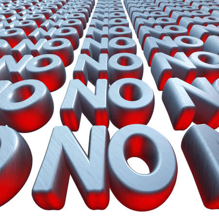 No 3d text wallの写真素材