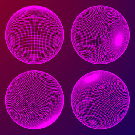 Abstract wire frame sphere