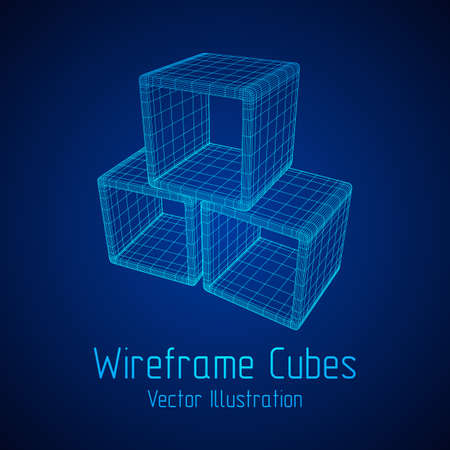 Product display boxes.のイラスト素材