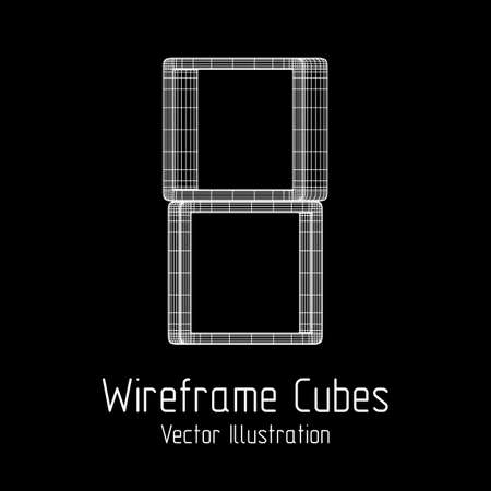 Product display boxes 3D.のイラスト素材