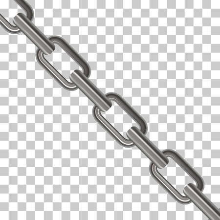 Metal chain links. Vectorのイラスト素材