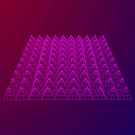 Wireframe model of sound proof coverage