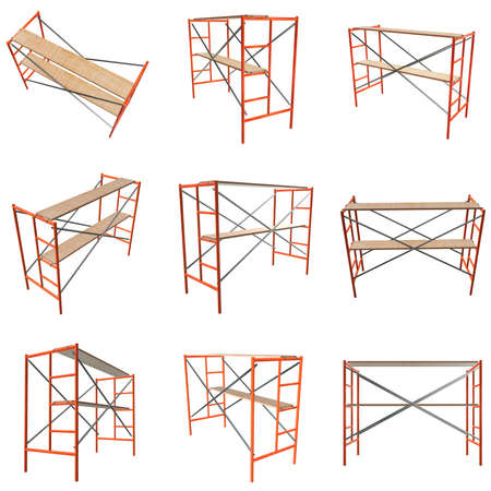 Scaffolding metal constructionの写真素材