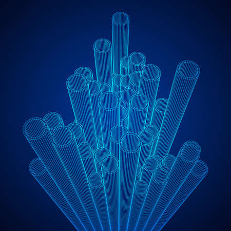 Wireframe metallurgy round tubes