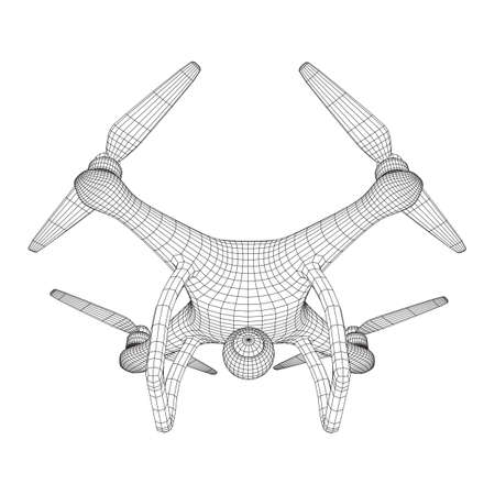 Remote control air drone.のイラスト素材