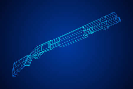 Shotgun rifle hunting carbineのイラスト素材