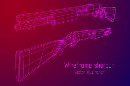 Shotgun rifle hunting carbineのイラスト素材