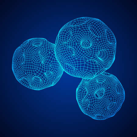 Abstract vector wireframe sphere