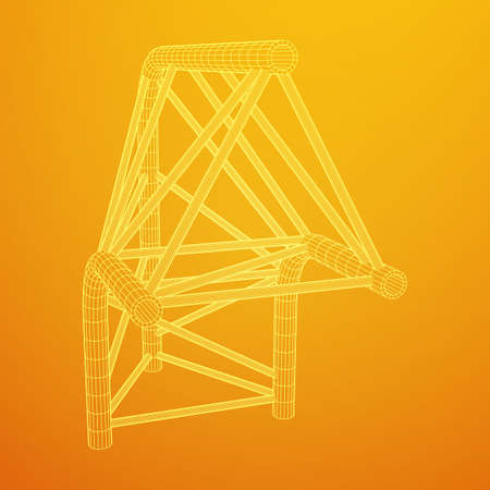 Truss girder elementのイラスト素材