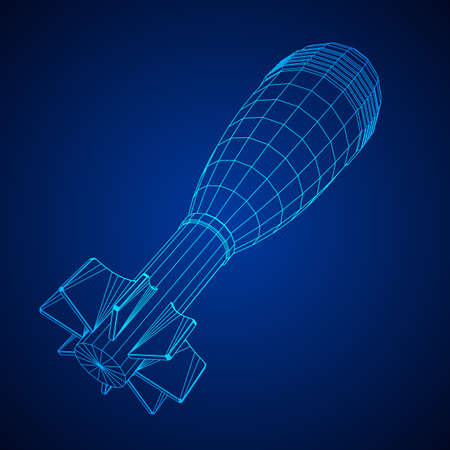 Missile, nuclear bomb vectorのイラスト素材