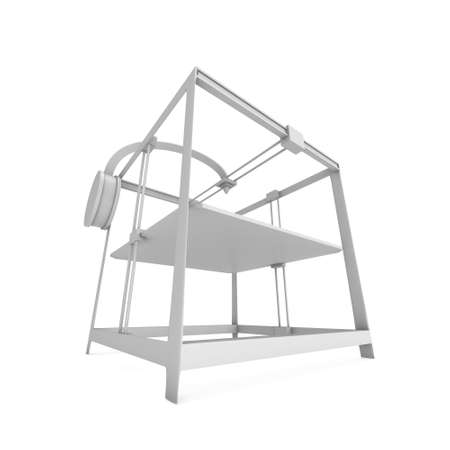 3D Printer Whiteの写真素材