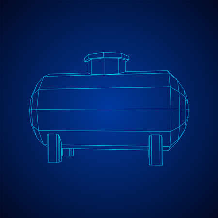 Oil tank for storage of flammable materials and petroleumのイラスト素材