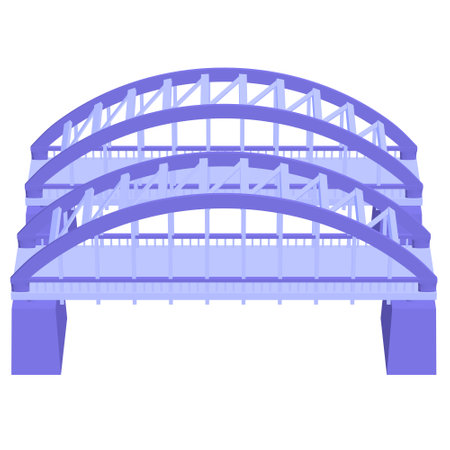 Bridge connection structure. 3d render illustration.の写真素材