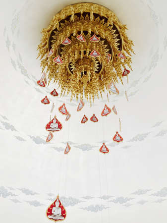 Golden Buddhist Chandelier, Thailandの素材