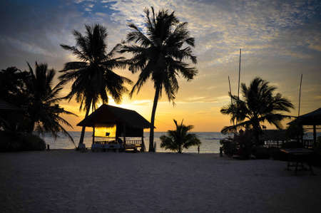 Sunset on Ko Phangan, Thailandの写真素材