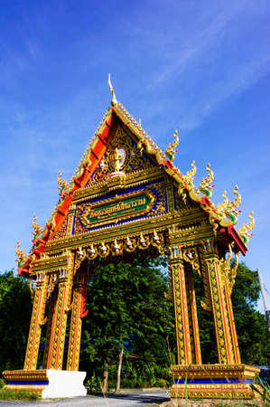 Wat PhuTonUTidSitThaRam main doorの写真素材