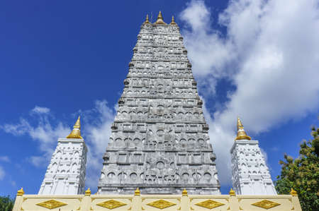 pagoda in the wat suwannapradit Temple in surat thani,thailandの写真素材