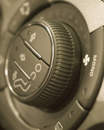 Climate control regulator in a car