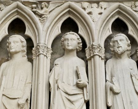 Painted leaded pane in the churchの写真素材