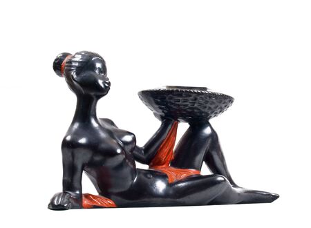 African souvenir. The lying womanの写真素材