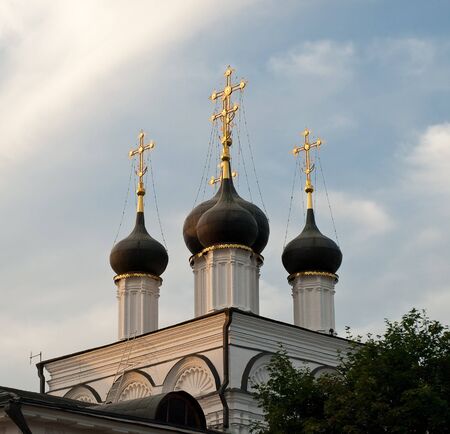 Orthodox church view. Center of Moscow. Russia.