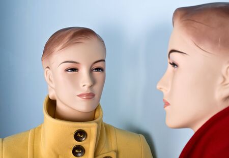 Two mannequin in shop